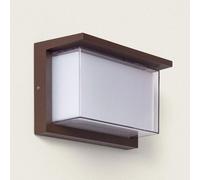 Applique Murale Extérieur Led À Double Diffuseur Sélectionnable Valorian 12 W En Aluminium Cct Rouille