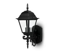 V-TAC Applique murale lanterne d'extérieur VT-760 (7519) noir aluminium verre clair 1xE27