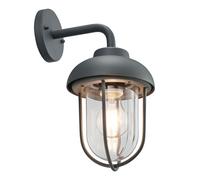 Applique murale exterieure aluminium spot anthracite eclairage jardin terrasse balcon lampe verre