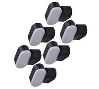 Applique murale extérieure applique extérieure LED applique de jardin noir réglable, aluminium plastique, 6W 660lm blanc chaud, LxH 11x9,6 cm, lot de 6