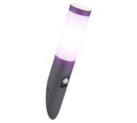Applique murale extérieure avec capteur de commande vocale et lampe de jardin à intensité variable dans un ensemble comprenant des ampoules LED RVB