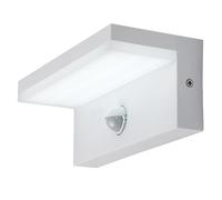 Applique murale extérieure blanche moderne avec détecteur de mouvement, LED coul