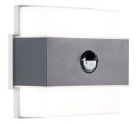 Brilliant lampe, Archie LED applique murale extérieure détecteur de mouvement anthracite, métal/plastique, 1x 7,5W LED intégré, (650lm, 4000K), A