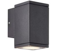 Applique murale extérieure - BRILLIANT - HALLY - Métal et verre - Anthracite - GU10 LED - 1 x 10 W IP44