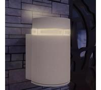 Applique Murale Extérieure Demi-Cylindrique Aluminium Gris