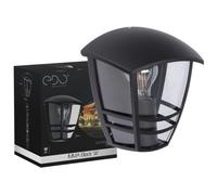 EDO Applique Murale Extérieure E27 IMMA W Noire - Lampe Murale Moderne - Lumière Directe - Éclairage de Jardin IP44 - Lanterne Élégante pour Jardin, Terrasse, Façade et Balcon
