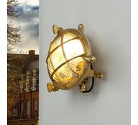 Applique murale extérieure en laiton, IP44, ronde, résistante aux intempéries