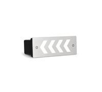 Applique Murale Extérieure Encastrée, Borne Lumineuse Rectangulaire À Motif Chevron/Grand