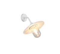 Applique murale extérieure industrielle blanche ronde 1xE27 40W BRENTA Trio