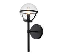 Applique murale extérieure lampe torche murale lampe maison applique murale, verre en acier résistant aux intempéries