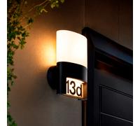 Applique Murale Extérieure Led 10w Aluminium Pour Numérotation De Domicile Mulham Noir