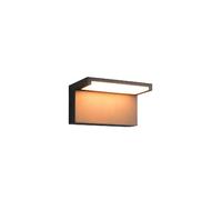 Applique murale extérieure LED 13W CCT noire IP65 moderne avec auvent