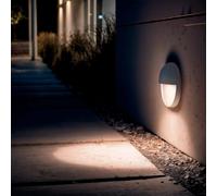 Ledkia Applique Murale Extérieure LED 3W Saillie Rond Jade 2200K - 3000K - 4000K Gris