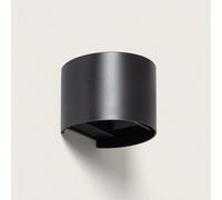 Ledkia Applique Murale Extérieure LED 6W PC Double Éclairage Eros en Aluminium Noir