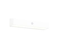 Applique murale extérieure LED 7W solaire hybride blanche, détecteur PIR, USB, IP44