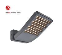 Applique murale extérieure LED ATLANTIS Lutec gris foncé 3000K 13,7W orientable