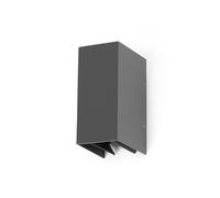 Applique murale extérieure LED BLIND 2x3W 3000K IP54 gris foncé