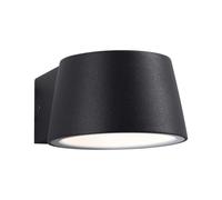 Applique murale extérieure LED Capea - 3000 K - aluminium noir - sans détecteur de mouvement PAULMANN