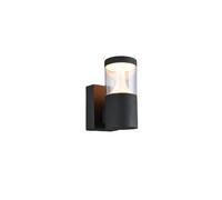 Applique murale extérieure LED CCT 13W IP65 noire design tube TAGUS Trio
