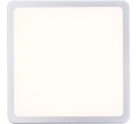 Applique Murale Extérieure LED Intégrée Brilliant Devora, Plastique Argent, 12W IP65