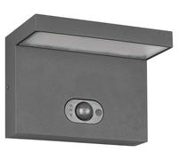 Applique murale extérieure LED, modèle hybride solaire, 5W, 700 lumens, anthracite, indice de protection IP65