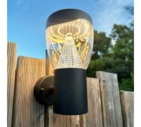 Applique Murale Extérieure LED NABIRAT 10W (Eq. 80W) - Puissante 860 Lumens - Fonte d'Aluminium Noir Mat - Étanche IP44 - Lumière Blanc Chaud 3000K - Luminaire Design pour Façade, Terrasse (220V)
