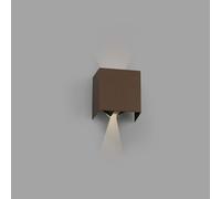 Applique murale extérieure LED OLAN 3000K IP54 brun rouille