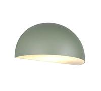 Applique murale extérieure minimaliste verte demi-cercle 1xE27 10W IP44