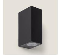 Applique Murale Extérieure Miseno Éclairage Double Face Noire Noir