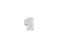 Applique murale extérieure moderne blanche striée 1xGU10 PARANA Trio