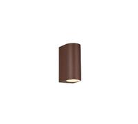 Applique murale extérieure moderne cuivre ovale up & down 2x GU10 IP44 ORVIE
