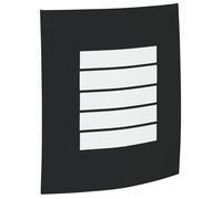 vidaXL Applique Murale Extérieure Noir 23.5 x 9 x 26 cm, Applique murale moderne, éclairage extérieur, design rectangulaire, compatibilité avec ampoule E27