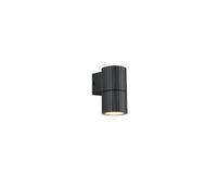 Applique murale extérieure noire cannelée moderne 1xGU10 5W IP44 PARANA