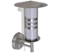Applique murale extérieure pagode en inox IP44 E27 60W 31 cm - argent (VIDAXL)