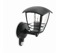 Philips Applique murale extérieure MyGarden Creek E27 détecteur de mouvement Noir IP44
