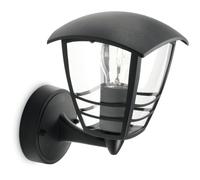 Philips Applique d'extérieur Montante Métal H20cm Noir - Cr incandescence - Design galbé