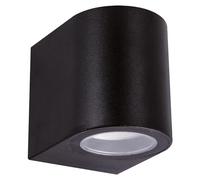 Applique murale extérieure ronde, culot GU10, 12W, indice de protection IP54, diamètre 68 mm, couleur noire