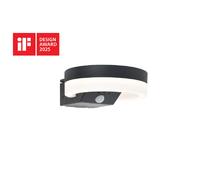 Applique murale extérieure solaire LED 12W ronde gris foncé Lutec RUNDA