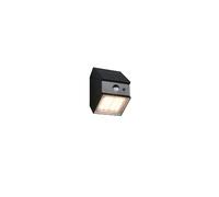 Applique murale extérieure solaire LED 3W noire orientable avec capteur de mouvement