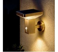 Applique Murale Extérieure Solaire LED 5W Aluminium avec Détecteur de Mouvement Barton Square Argent