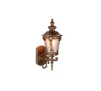 Applique Murale extérieure Traditionnelle imperméable Classique Rustique Couloir Jardin d'hiver Balcon Porche Applique Murale Lanterne en Verre avec raccord de Source de lumière E27