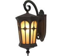 Applique Murale Extérieure Vintage Européenne À 1 Lumière E27, Étanche, Avec Lampe En Verre Créative