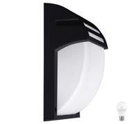 Applique murale façades maison porte éclairage jardin aluminium luminaire extérieur en set comprenant des ampoules LED