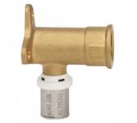 Applique murale femelle à sertir multicouche 20/27 - Ø20-3/4” - 3035-20-20S - Fixoconnect - Ayor