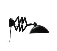 Applique Murale Futura avec Bras Articulé , Noir Mat et Blanc