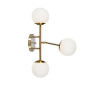 Applique murale, G9, 20W max, IP20, laiton & verre blanc - Markslöjd - Trinity