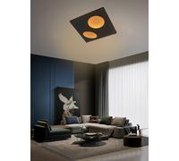 Applique murale GEETI Toulon 42 W, 4 200 lm, 3 000 K, noir/or
