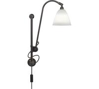 Applique Murale Gubi Bestlite BL5 en Laiton Noir et Porcelaine