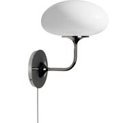 Applique Murale Gubi Stemlite Chrome Noir/ Opale