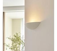 Lindby Applique Murale Guilia à intensité variable (Moderne) en Blanc Plâtre/Terre Cuite e. a. pour Couloir (1 lampe,à E27), Lampe Eclairage Luminaire Mural